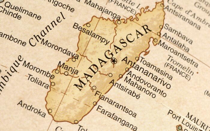 Landkarte von Madagaskar