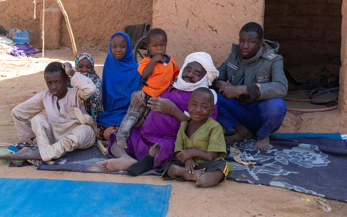 Musa und seine Familie im Niger