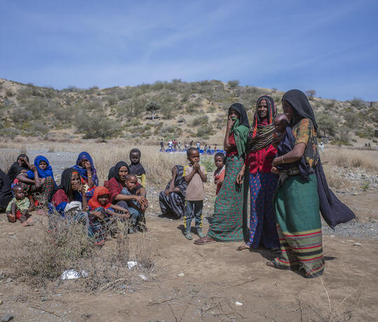 Frauen und Kinder auf der Flucht im Sudan