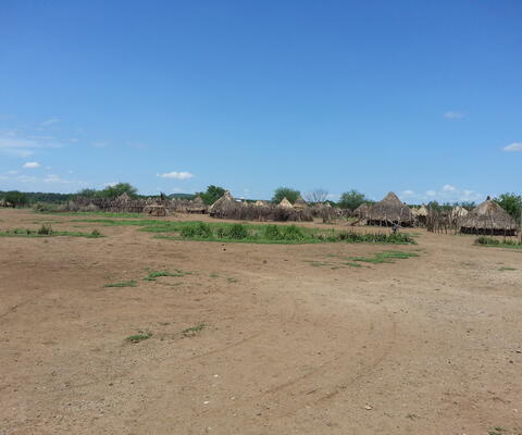 Hütten im ländlichen Äthiopien