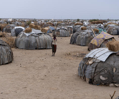 Aneinanderreihung notdürftiger Behausungen