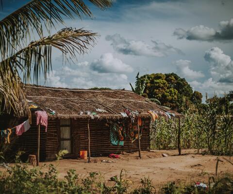Haus auf dem Land in Mosambik