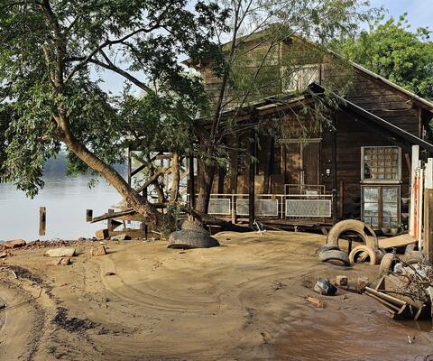 Ein Haus auf der brasilianischen Ilha dos Marinheiros