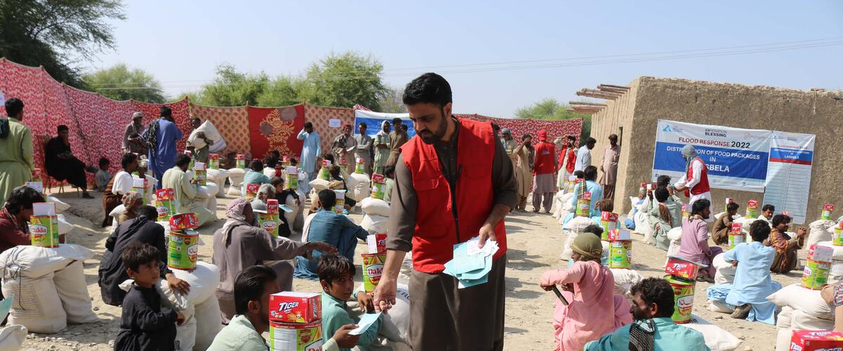 Nahrungsmittelverteilungen in Pakistan