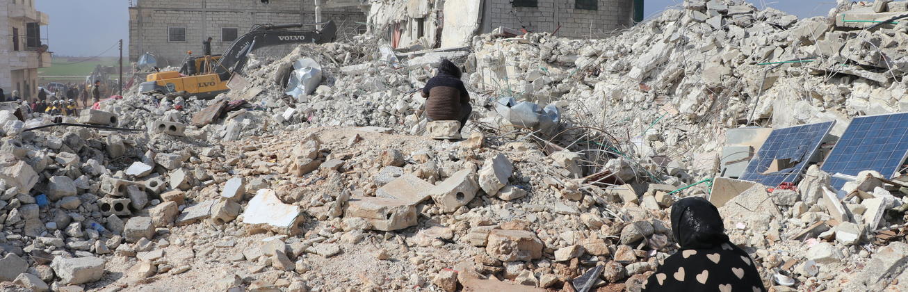 Nach dem Erdbeben in Syrien waren Häuser und Krankenhäuser zerstört