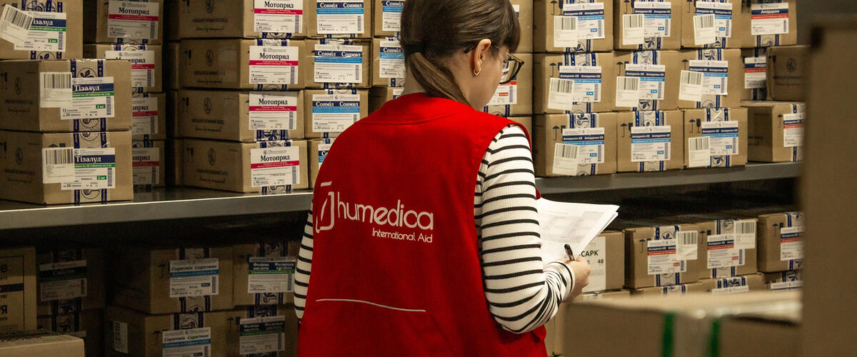 Medikamentenlager in der Ukraine