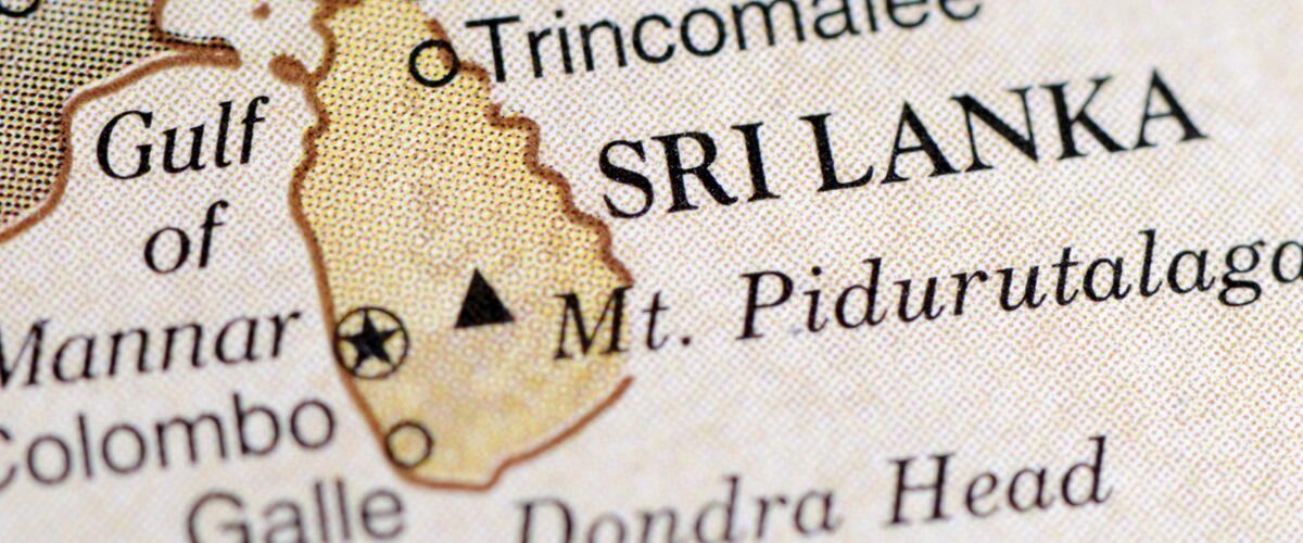 Landkarte Sri Lanka