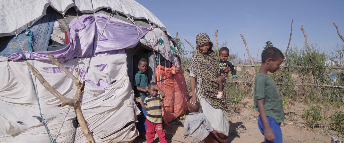 Dalia und ihre Kinder im Flüchtlingscamp Moyale Äthiopien