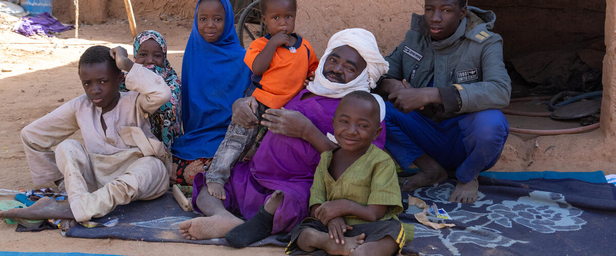 Musa und seine Familie im Niger